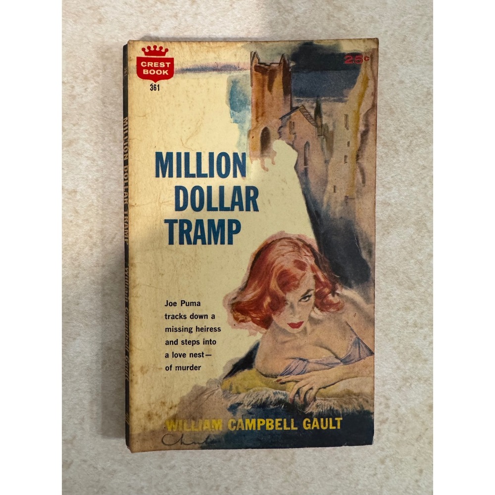 Million Dollar Tramp William Campbell Gault Crest 361 Vintage Paperback 1960‎